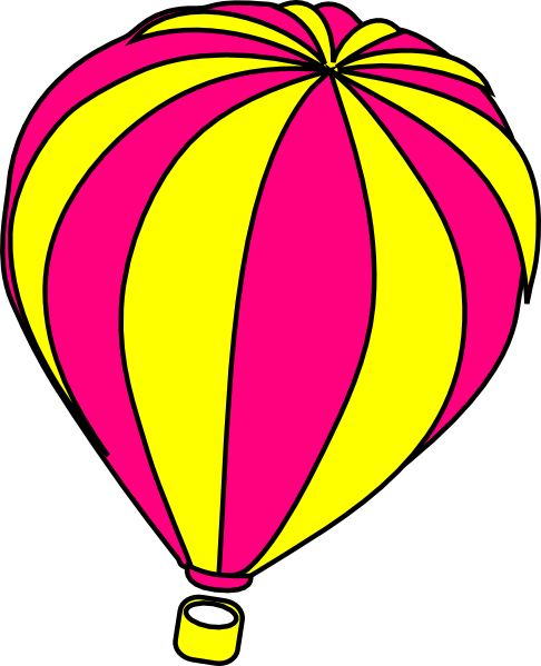 Clipart Info - Cartoon Hot Air Balloons (486x599)