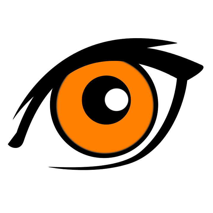Big Cartoon Eyes 10, - Brown Cartoon Eye (720x720)
