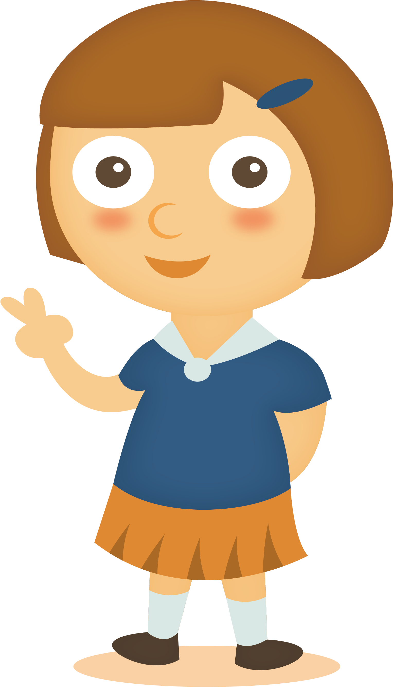 Short-haired Girl With Big Eyes - Child (1551x2668)