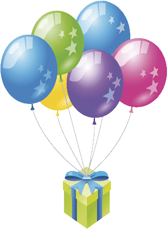Balloon Birthday Gift Party Clip Art - Balloon Birthday Gift Party Clip Art (1236x940)