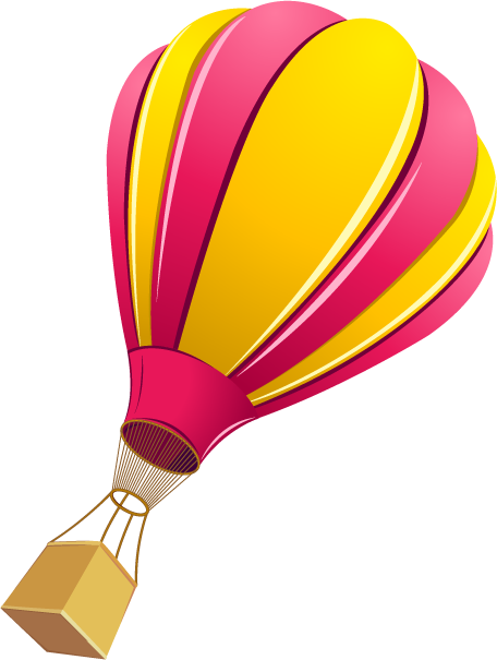 Flight Hot Air Balloon Parachute - Flight Hot Air Balloon Parachute (456x605)