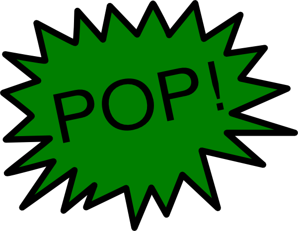 Balloon Pop Clip Art At Clker - Clip Art Explosion Sign (600x465)