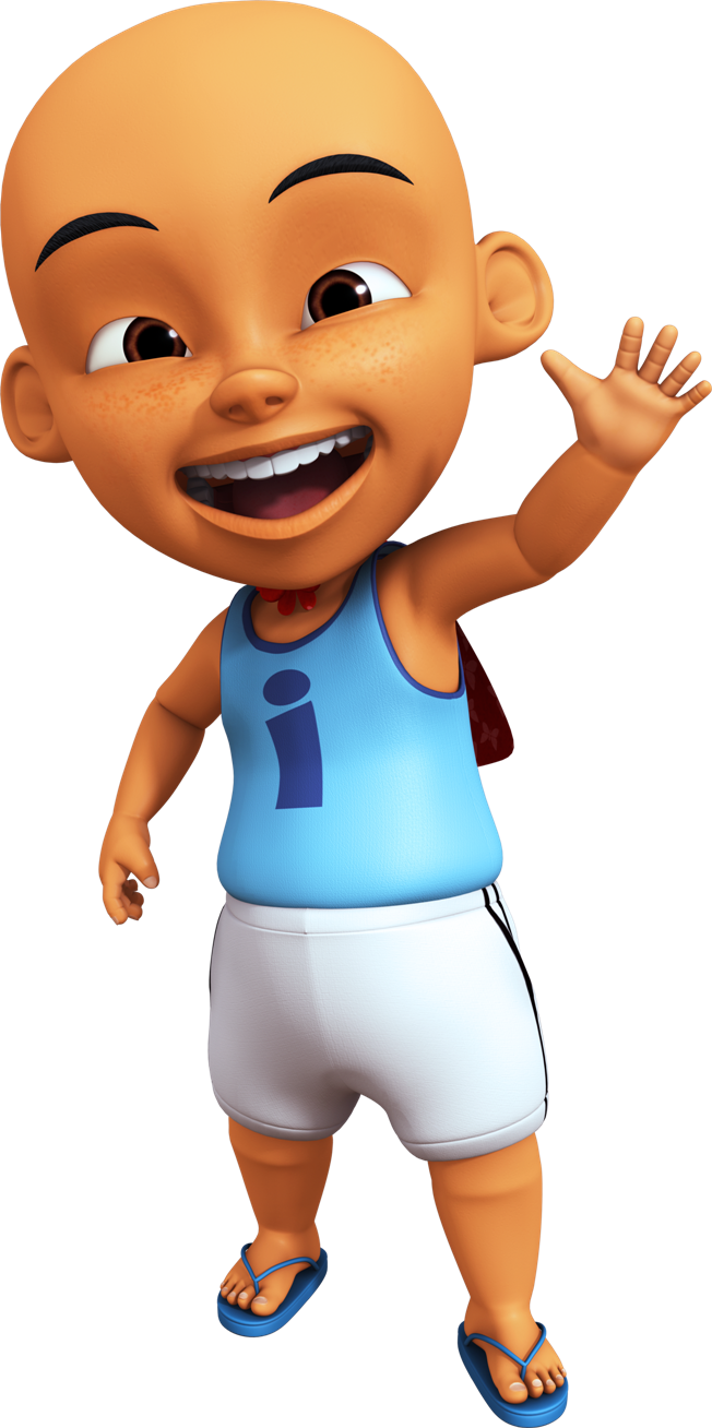 Upin & Ipin Animation Unique Physician Identification - Upin Ipin Clipart (652x1308)