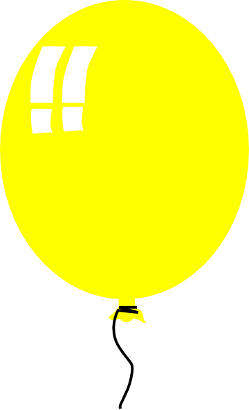 Balloon Clipart Yellow - Circle (360x592)