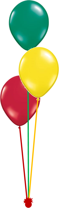#3 Balloon Bouquet - 3 Balloon Bouquet (199x699)