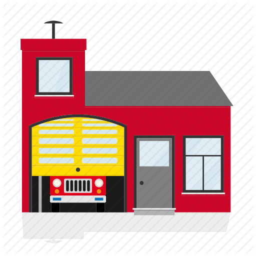 Building, Emergency, Fire Station, Firehouse - Fire Station (512x512)