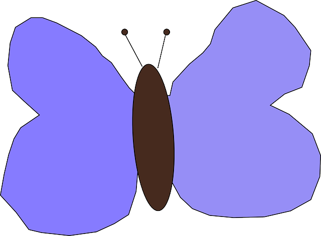 Drawing, Purple, Butterfly, Bug, Wings, Insect - Clip Art (640x471)