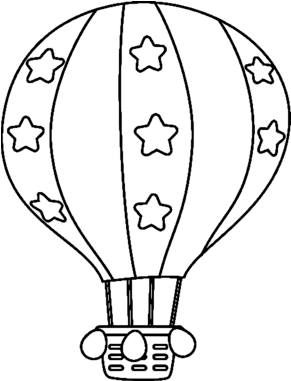 Coloriage Montgolfiere A Imprimer 290x4 Png Clipart Download