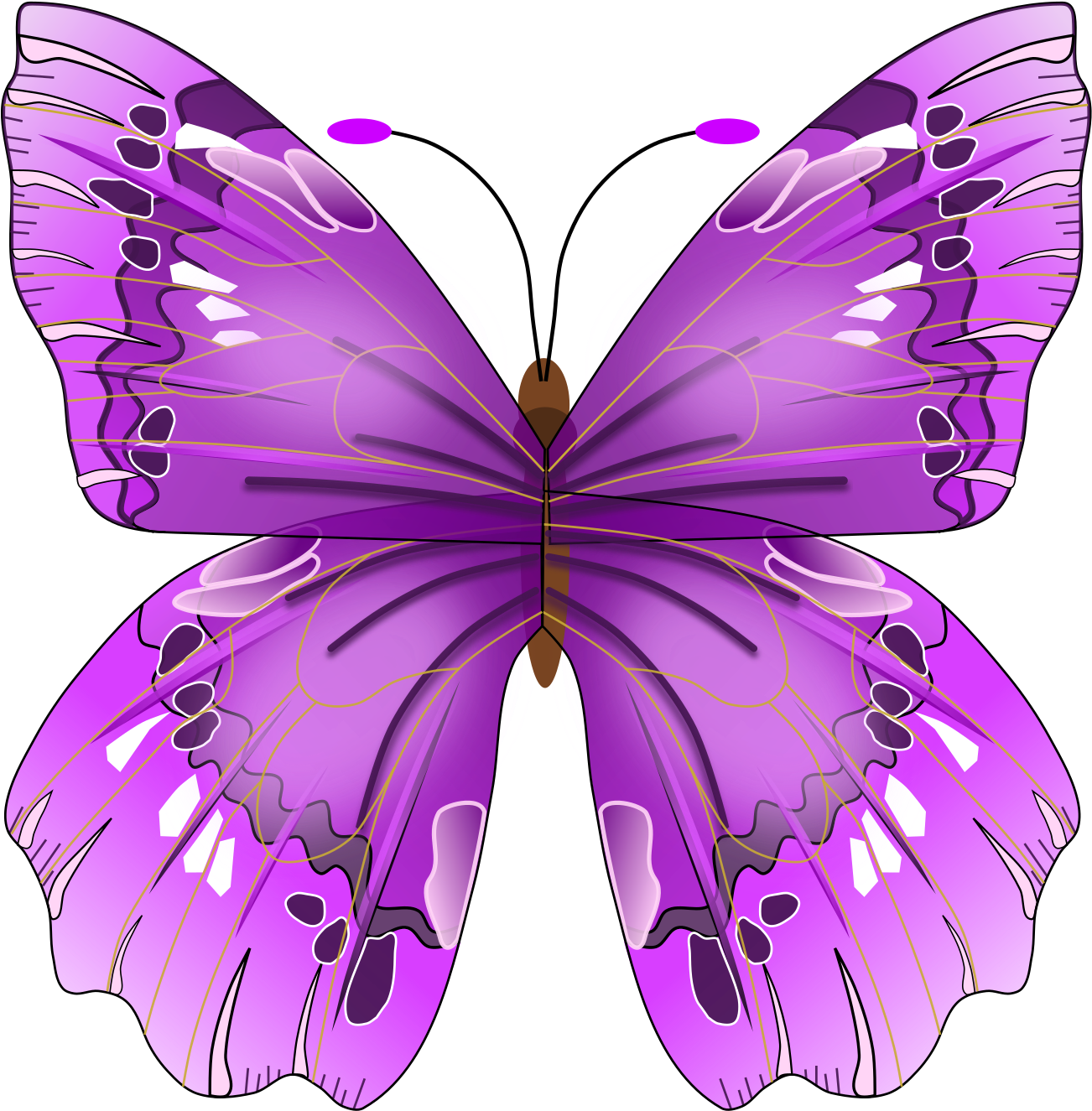 June Flowers Clip Art - Awareness Butterfly Square Car Magnet 3" X 3" (1703x2400)