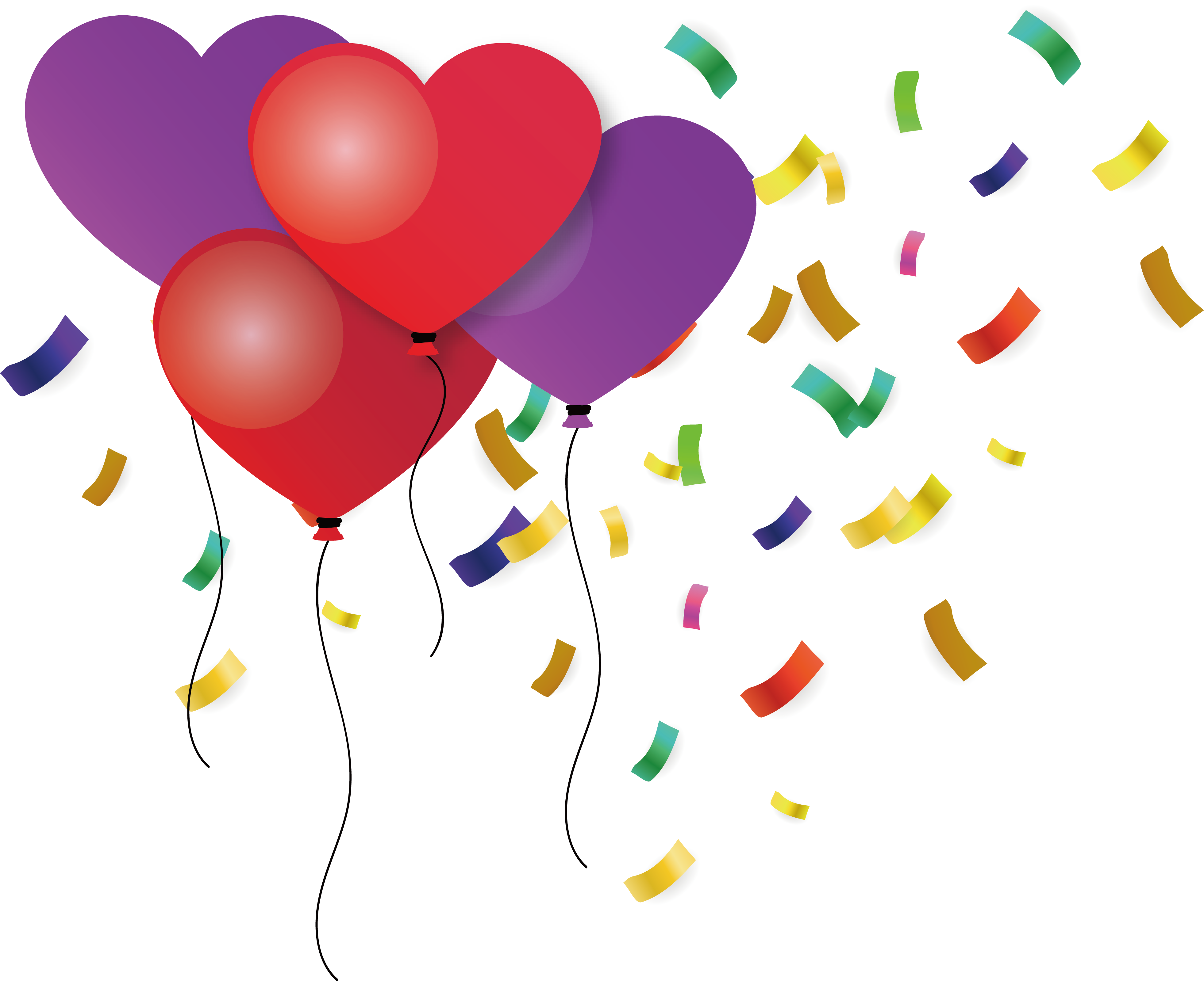 Toy Balloon Birthday Love Clip Art - Toy Balloon Birthday Love Clip Art (3925x3200)