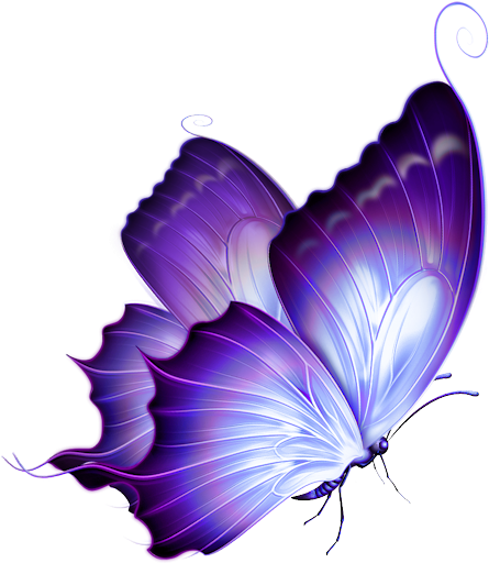 Butterfly Clip Art At Mzayat - Thank You Butterfly Purple (480x538)