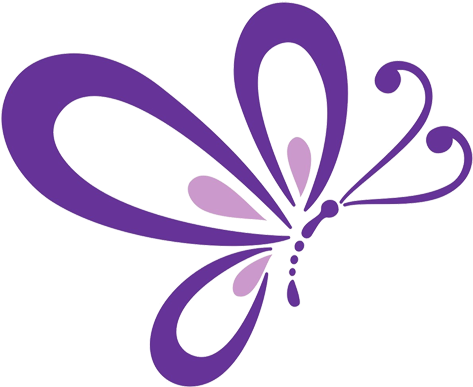 Purple Butterfly Icon (500x404)