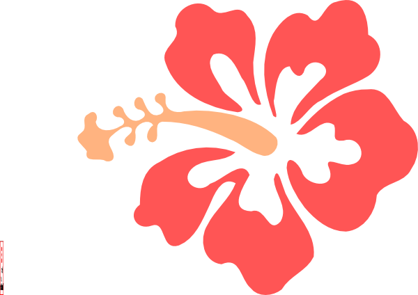 Hawaiian Flower Hibiscus Flower Clip Art At Vector - Hibiscus Clip Art (600x424)