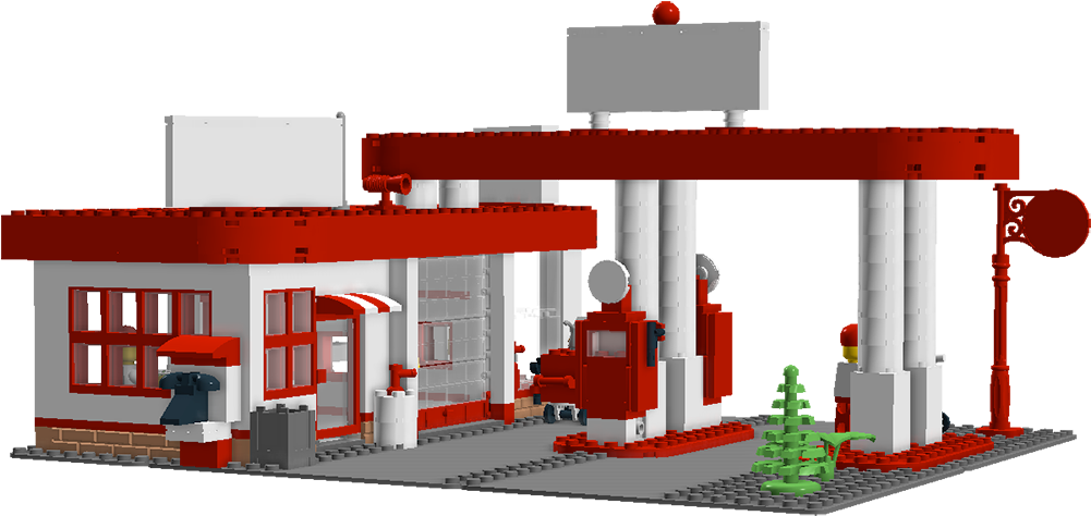 Gas Station Pictures - Gas Station Clipart Transparent (1000x619)