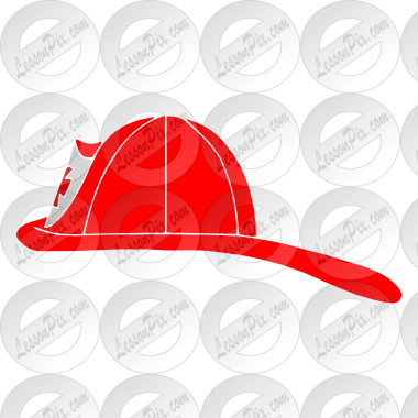 Fire Hat Stencil For Classroom Therapy Use Great Fire - Illustration (380x380)