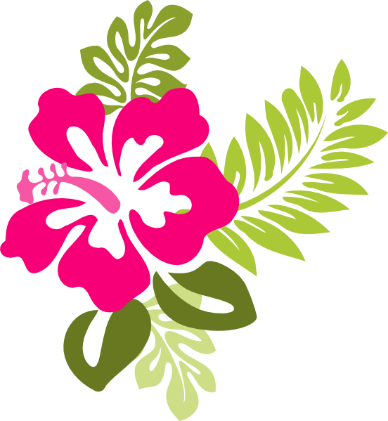 Hibiscus Clip Art At Vector Clip Art - Hibiscus Clip Art (552x599)