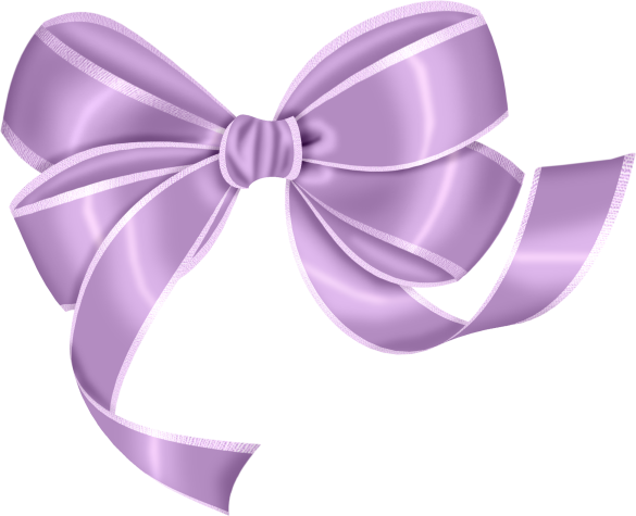 Res] Purple Bow Png By Hanabell1 - Bow Png (585x475)