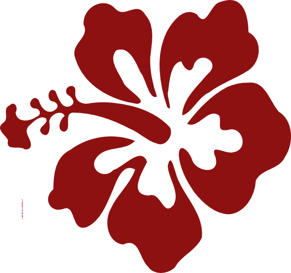 Hawaiian Flower Stencils Clipart Library - Hawaiian Flower Vector Art (600x563)