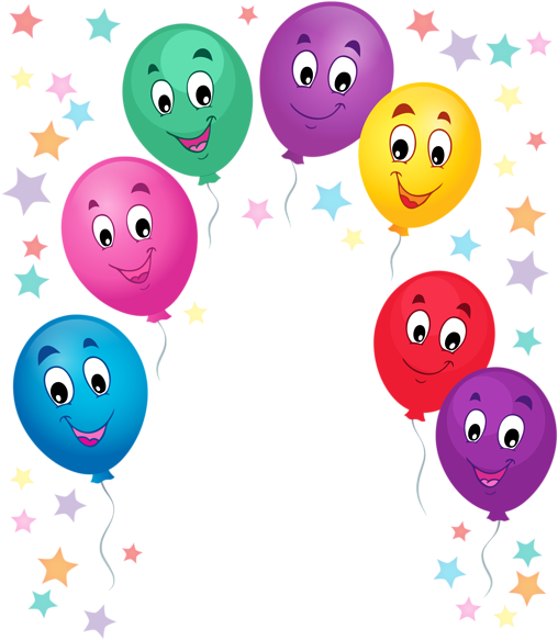 Balloons Cartoon Decoration Png Clipart Picture Luftballons - Cartoon Decoration (532x600)