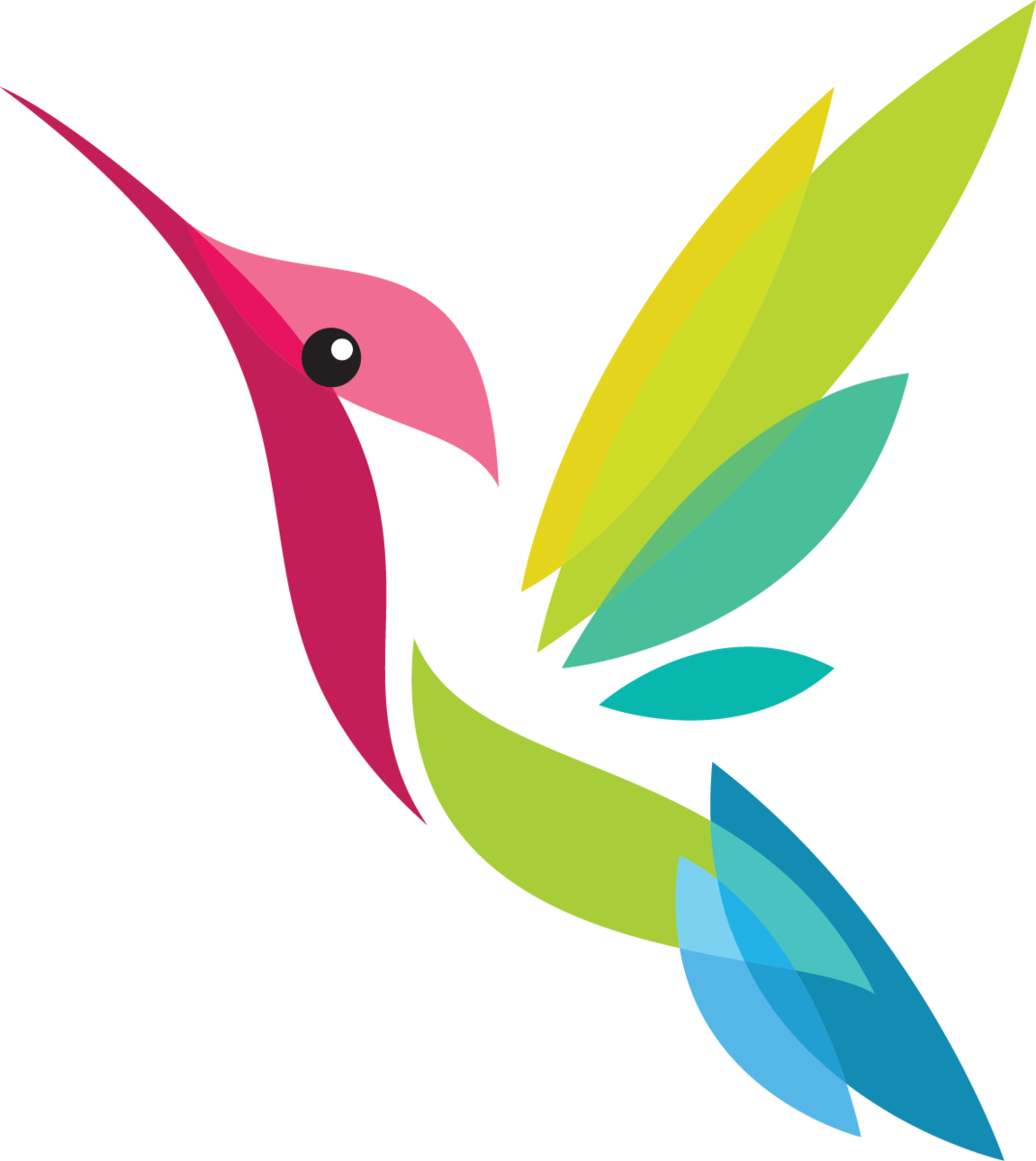 Be Like A Hummingbird - Colibri Silueta (1071x1200)