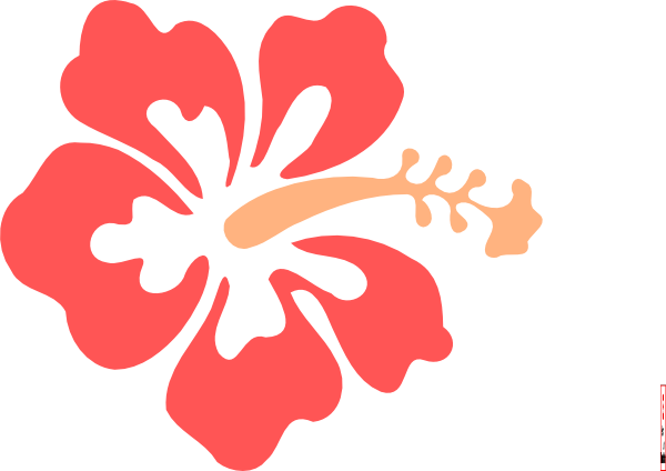 Luau Flowers Clip Art (600x424)