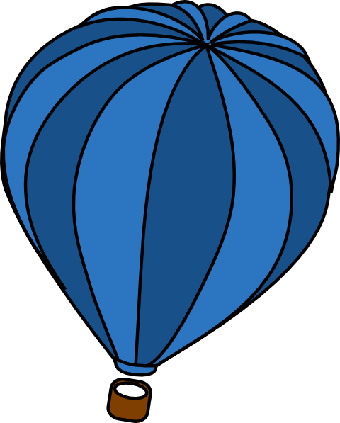 Air Balloon Png - Hot Air Baloon Blue (480x597)