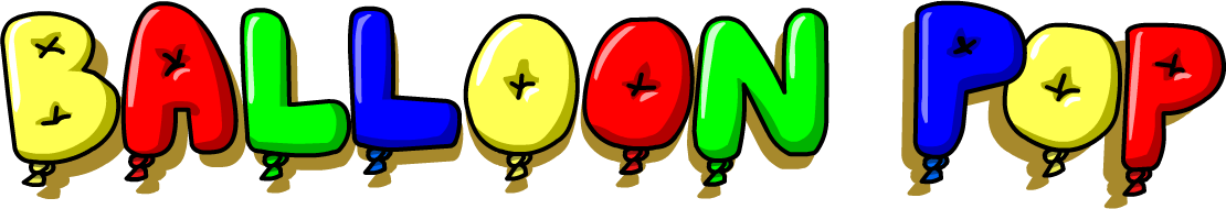 Balloon Pop Logo - Clip Art (1110x190)