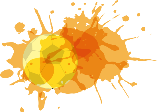 Watercolor Painting Football - Football Splash Png (568x518)