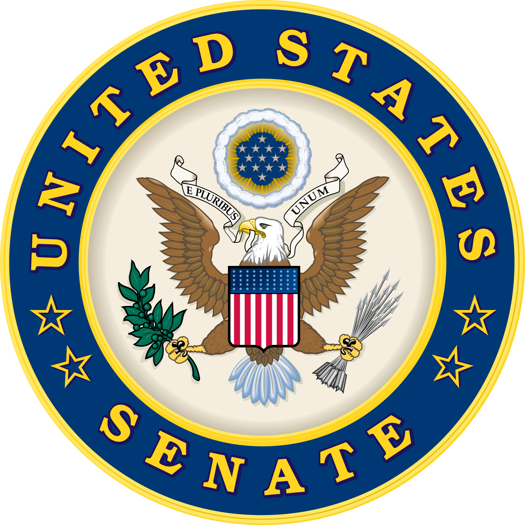 Late Yesterday The Senate Passed By Unanimous Consent - Seal Of The United States (2000x2000)