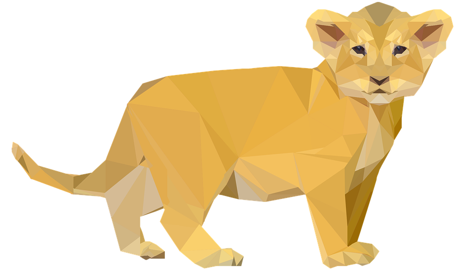 Baby Lion Clipart 8, - Lion Cub Clip Art (960x600)