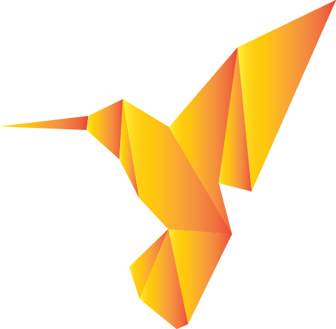 Hummingbird Origami - Graphic Design (481x471)