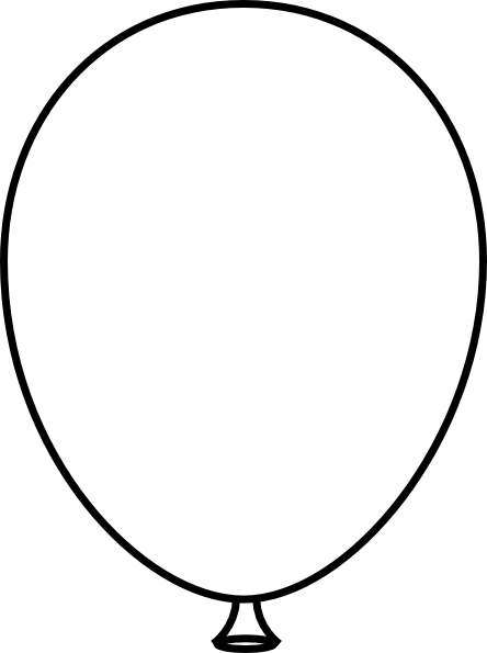 White Balloon Clipart Transparent Background (444x595)