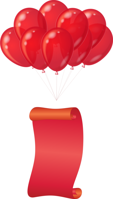 Parchemins - Page - Purple Balloons Clipart (454x800)