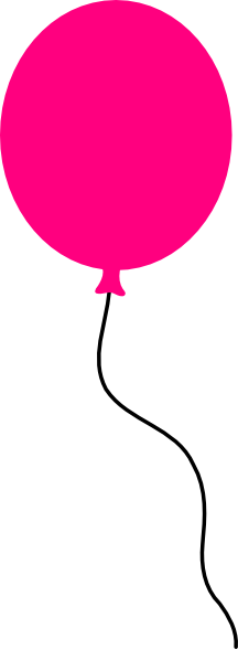 Pink Balloon Clipart - Pink Balloon Clipart (216x588)