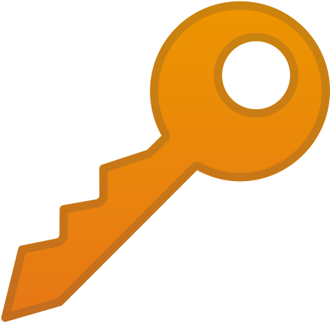 Png File - Emoji Chave (512x512)