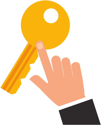 Key Security Symbol Flat Icon - Icon (550x550)