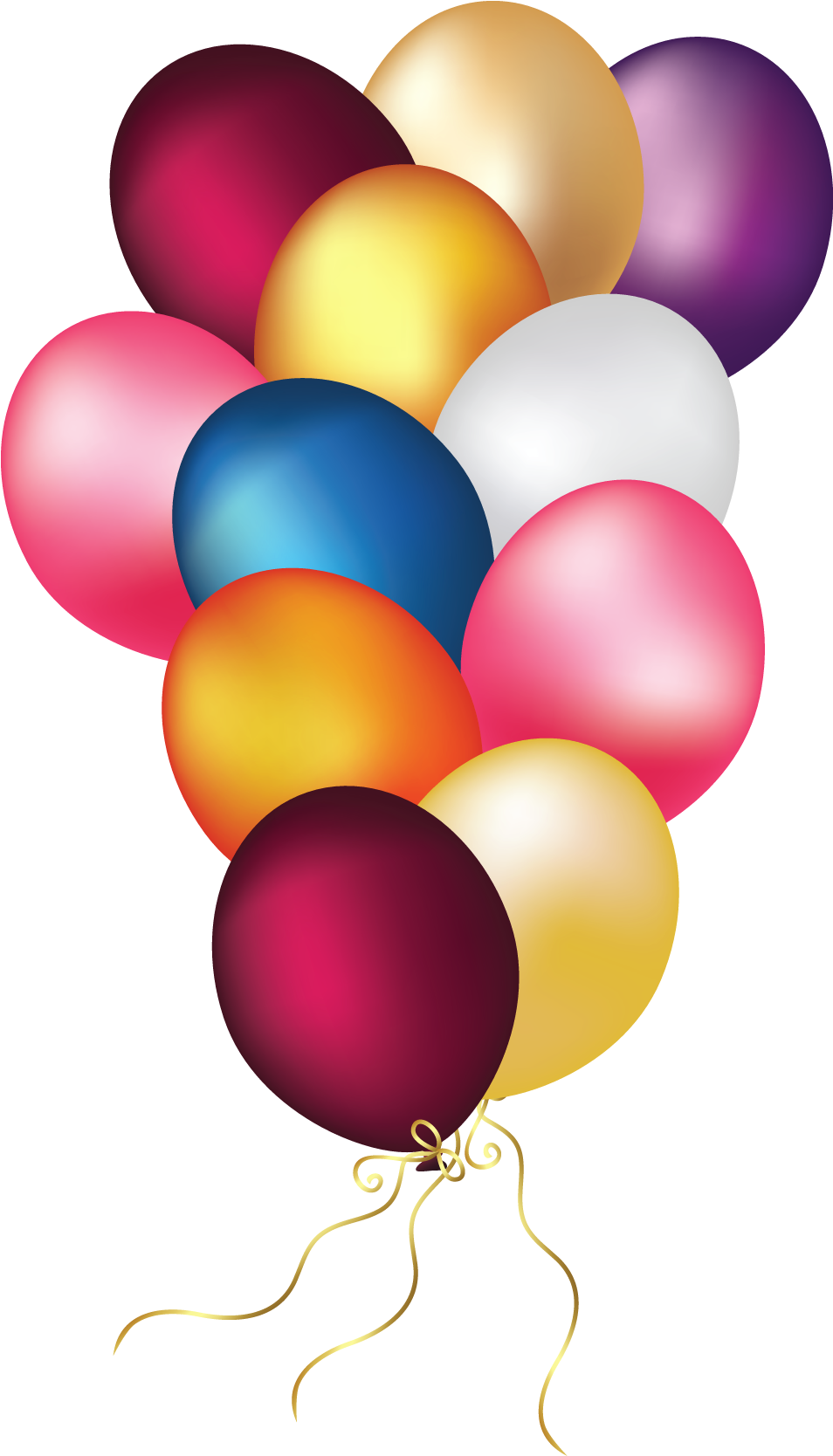 Colorful Balloons Transparent Png Clipart - Globos Transparent (1083x1783)