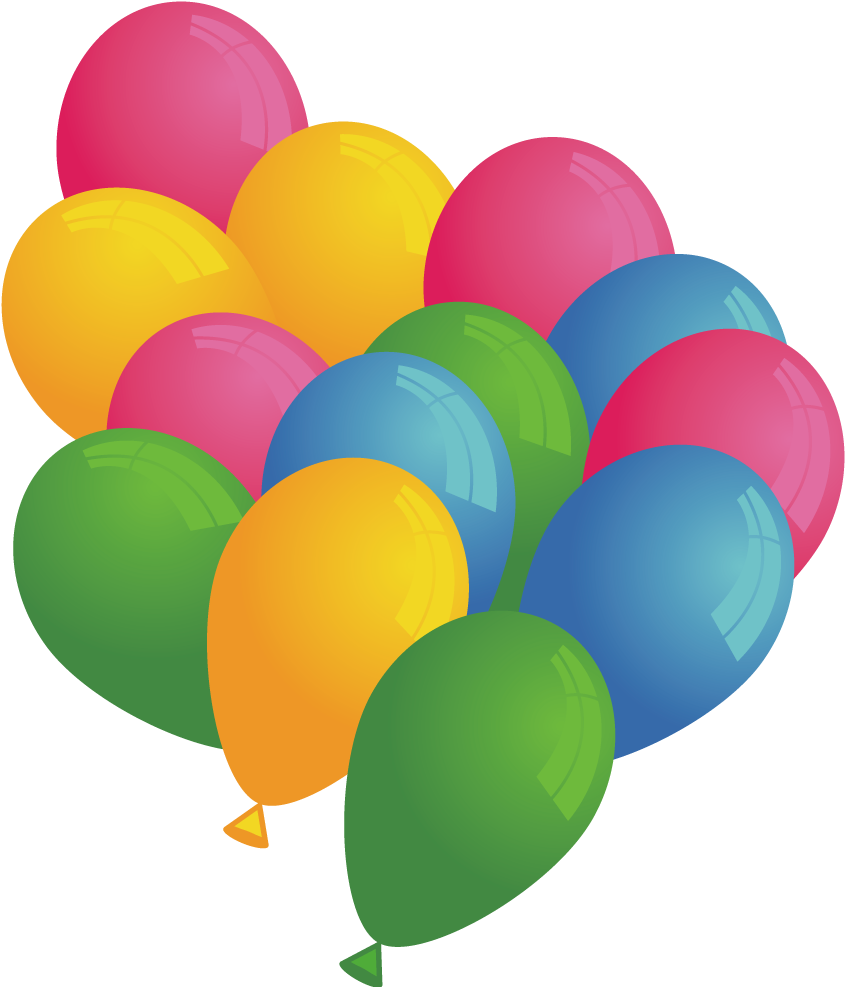 Vector Art Colorful Balloons 1000*1000 Transprent Png - Vector Art Colorful Balloons 1000*1000 Transprent Png (1000x1000)