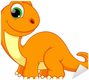 Yellow Orange Dinosaur Cartoon (400x400)