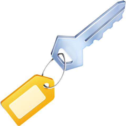 Png File - Key Icon (512x512)