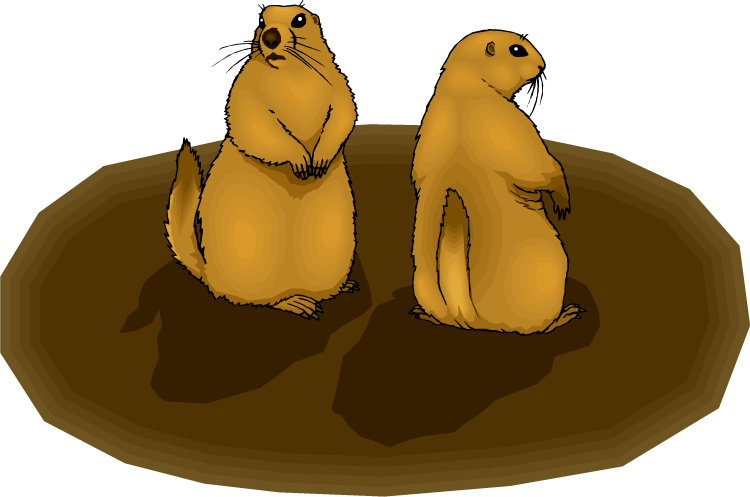 Free Groundhog Clipart - Free Clipart Prairie Dog (750x497)