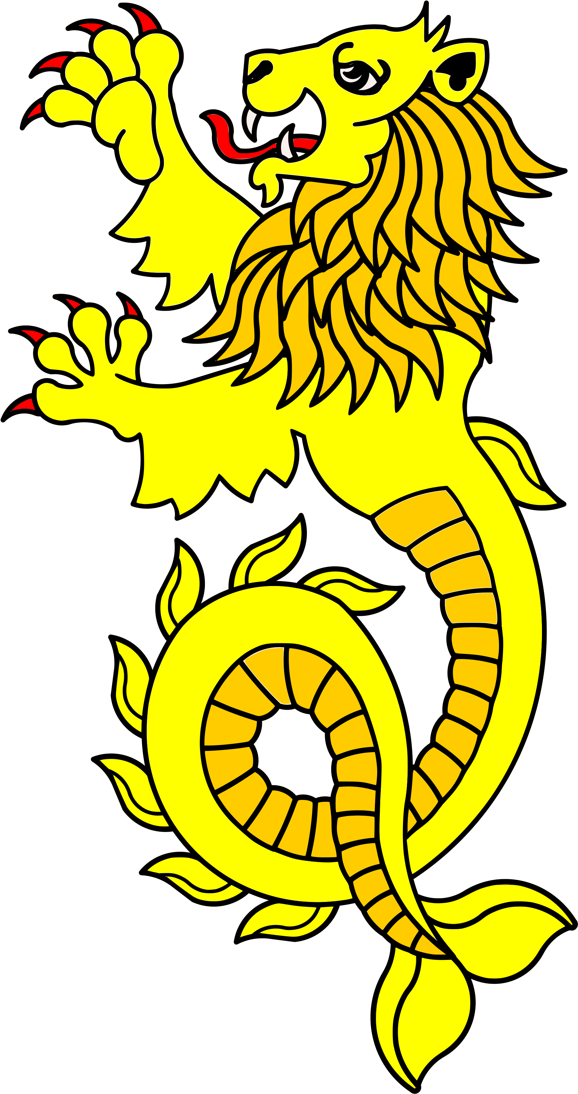 Heraldic Sealion - Heraldic Sea Lion (2000x3637)