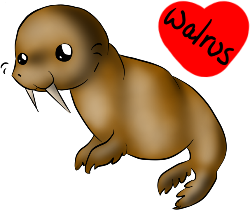 Chibi Walrus By Dontmineit - California Sea Lion (955x836)