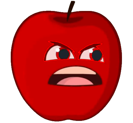 Annoying Orange Clipart Collection - Annoying Orange Animated Apple (447x416)