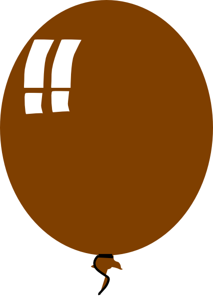 Brown Ballon Clip Art - Portrait Of A Man (426x593)