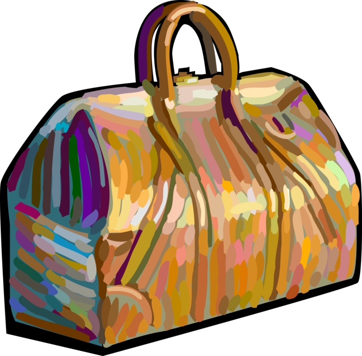 Vector Illustration Of Medical Bag For Doctors, Nurses, - Hand Luggage (712x700)
