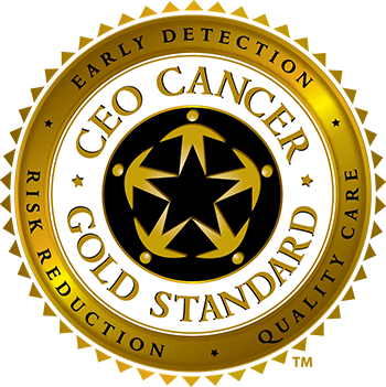 Cancer Ceo Gold Standard Logo - Ceo Cancer Gold Standard (350x351)