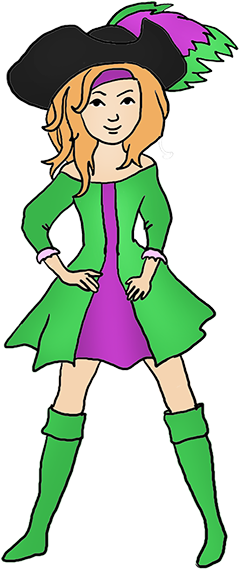 Pirate Blackbeard Clipart - Pirate (305x591)