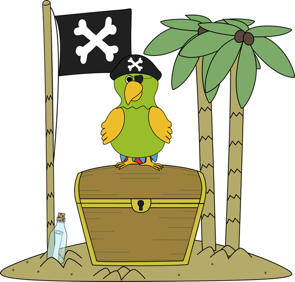 Pirate Clipart Pirate Flag - Free Treasure Island Clip Art (576x550)