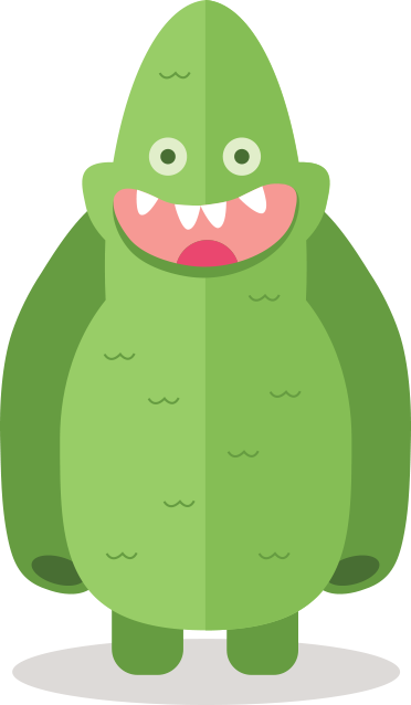 Cute Fun Monster Clipart - Fun Monsters (372x638)